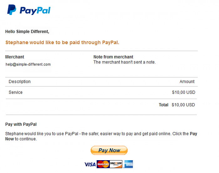 send invoices through paypal